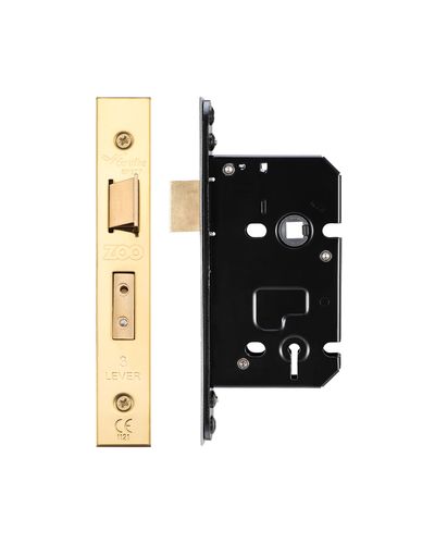 3 Lever Sash Lock - 64mm C/W PVD Forend and Strike